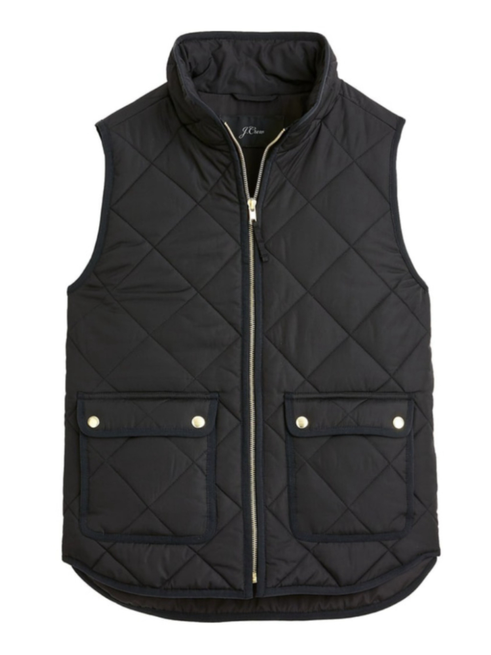 J.Crew Black Excursion Quilted Down Vest - Size S - NWOT